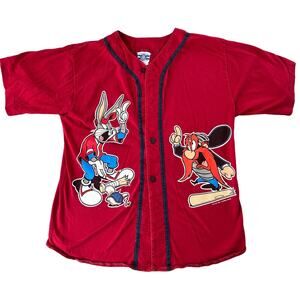 Vintage Pro Spirit Baseball Jersey Shirt - Looney Tunes Characters - Size XL